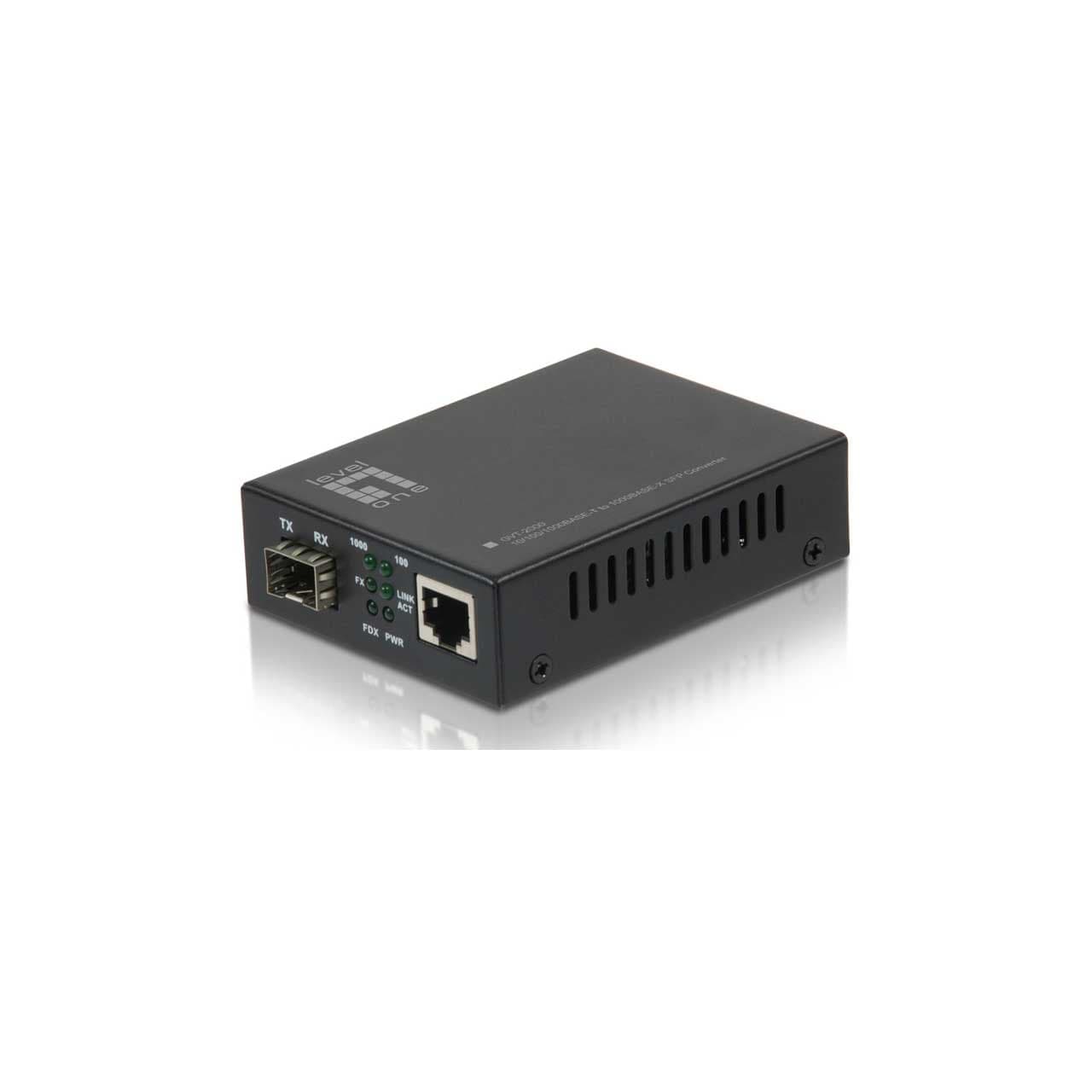 LevelOne GVT-2000 RJ-45 to SFP Media Converter 353610