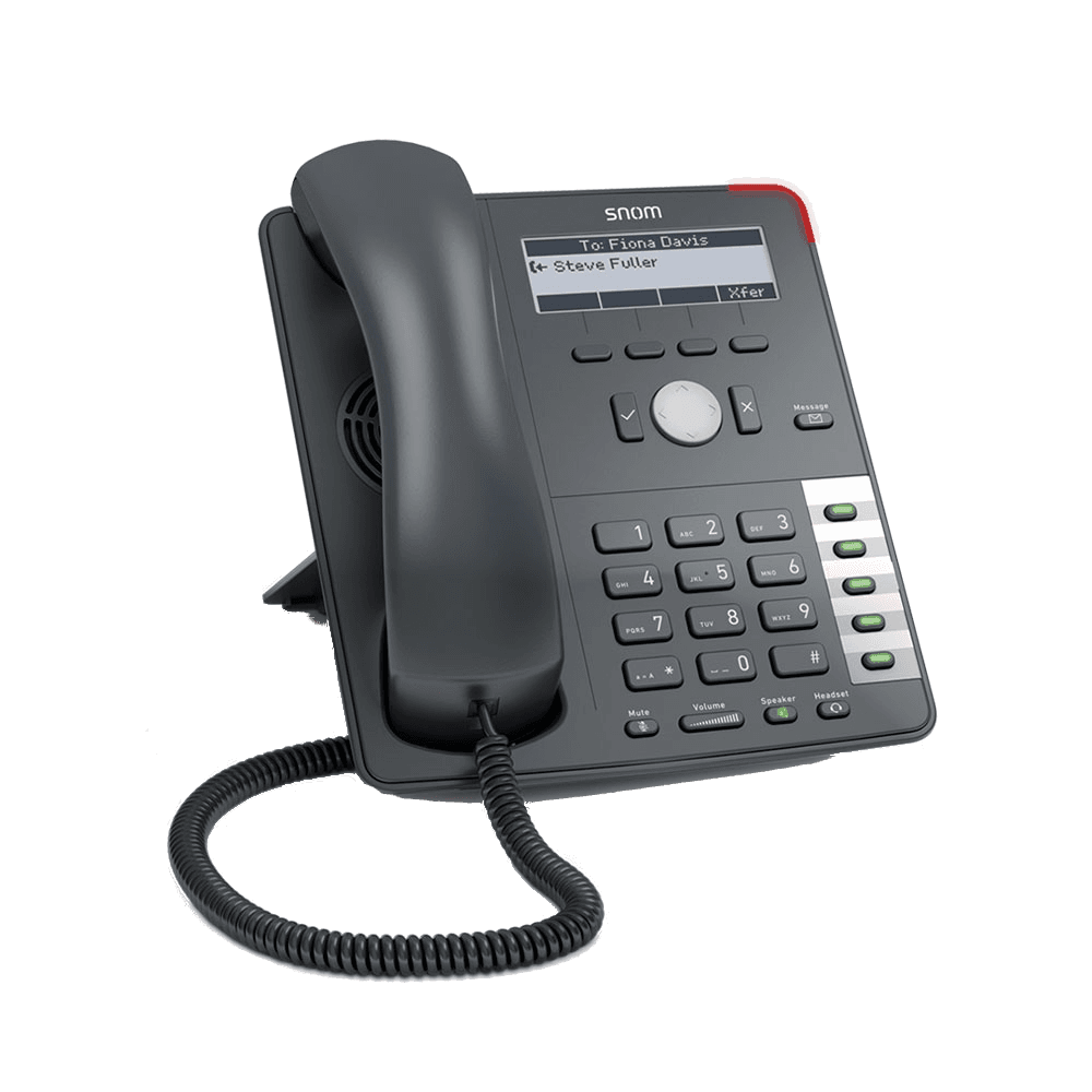 snom D712 4-Line 5-Button SIP Deskphone 10/100 PoE 372795