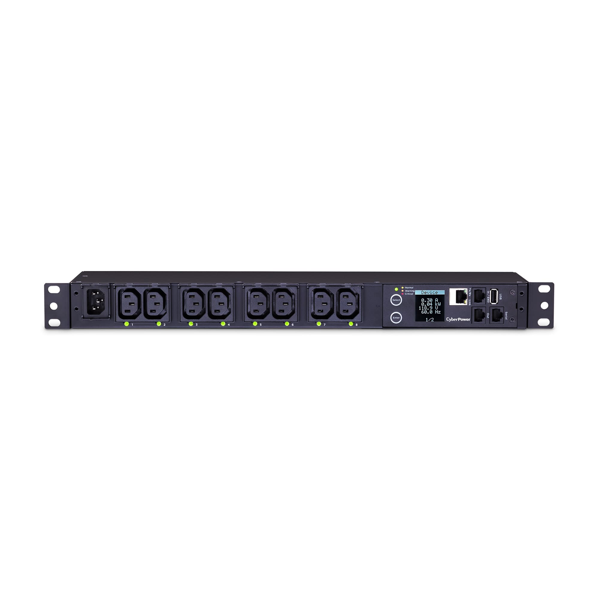 CyberPower Systems Switched MBO ePDU 1RU horizontal 12Amp input 387558