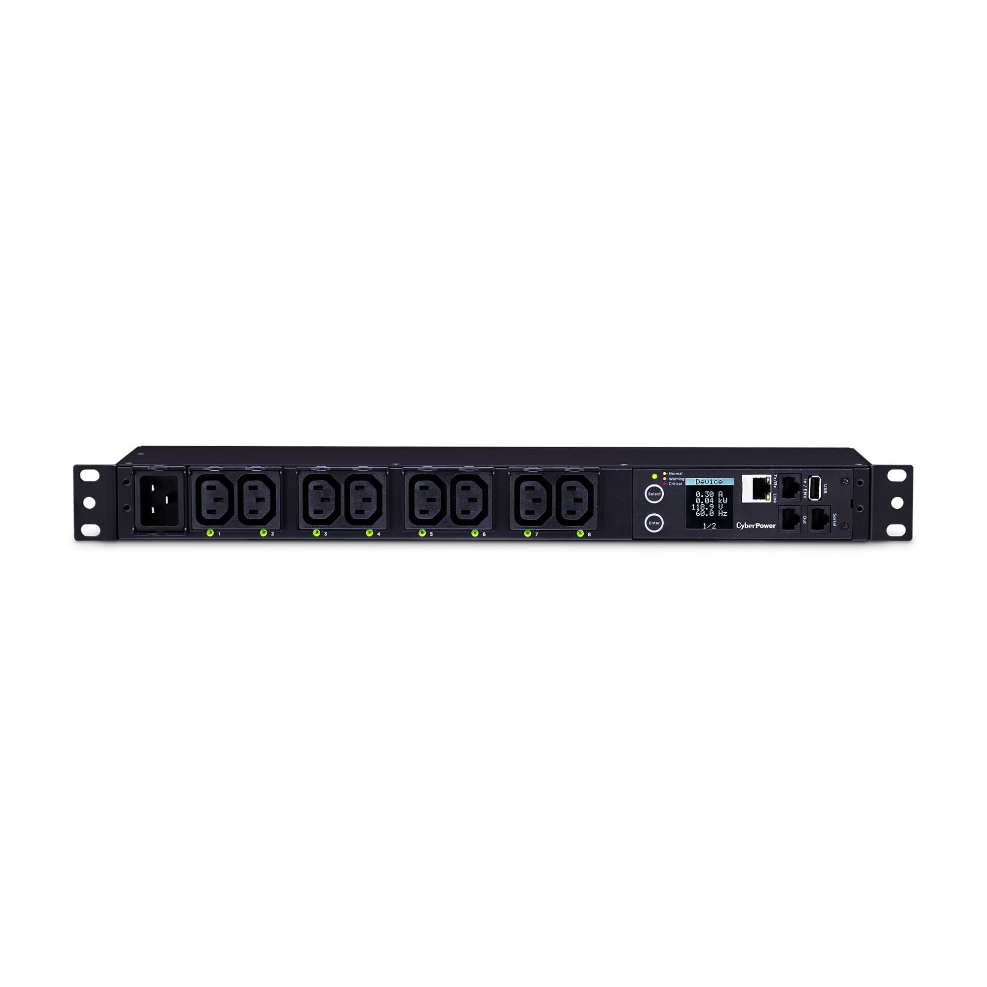 CyberPower Systems Switched MBO ePDU 1RU horizontal 16Amp input 387559