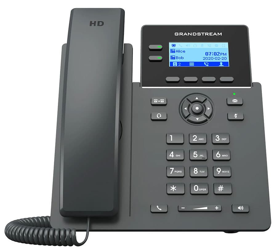 Grandstream Networks GRP2602G IP Phone 2.21"" LCD Screen 2-line POE 395180