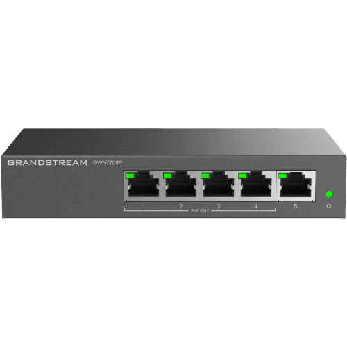 Grandstream Networks GWN7700P  Unmanaged Network Switch 5-port 4x PoE 402554