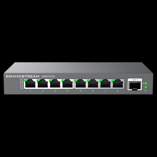 Grandstream Networks GWN7701M Unmanaged Multi-Gigabit Switch 8-port 2.5 GigE 1-port SFP+ 402556