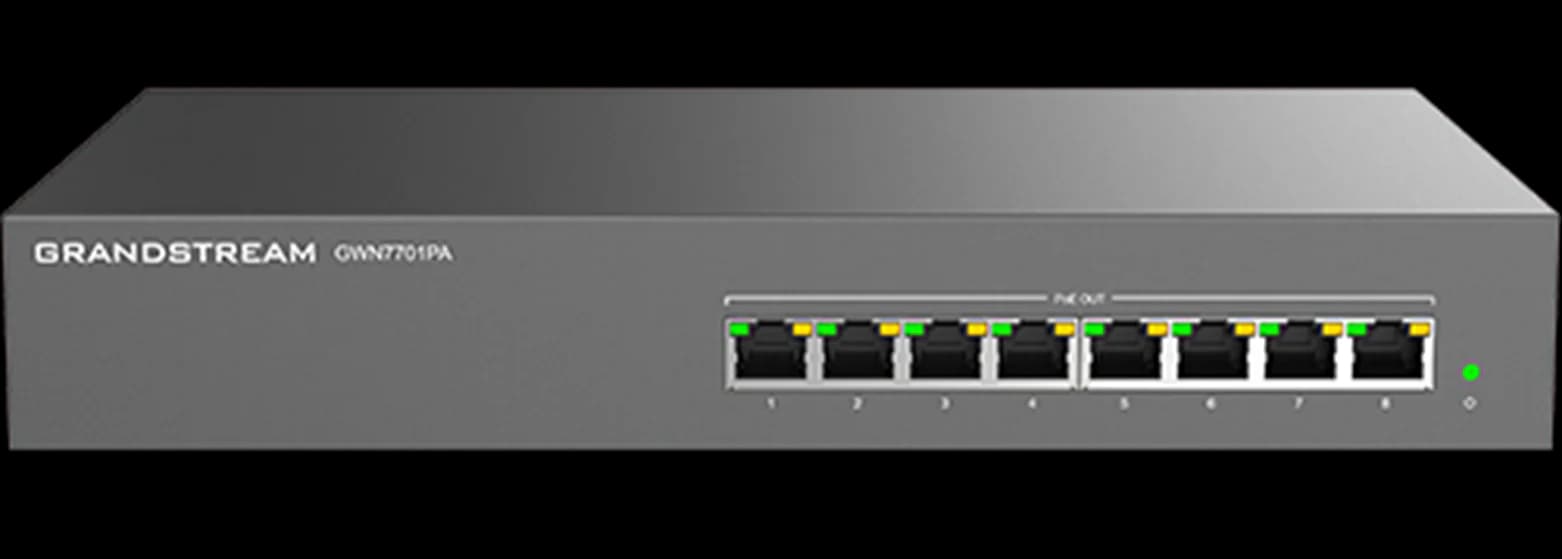 Grandstream Networks GWN7701PA  Unmanaged Network Switch 8-port 8x PoE 402558