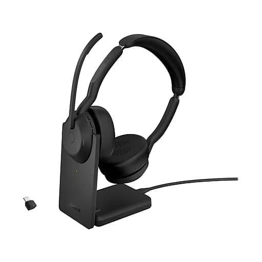 Jabra Evolve2 55 UC Stereo USB-C + Link 380 with Charging Stand 403061
