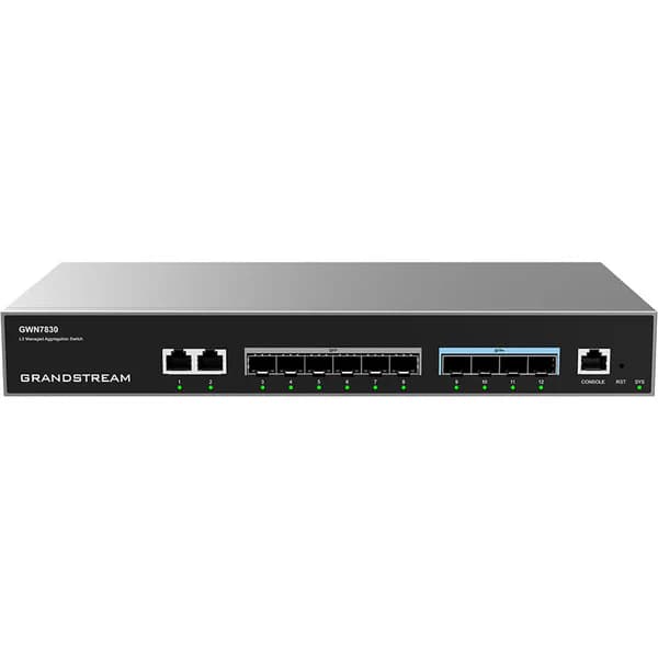 Grandstream Networks GWN7830 Layer 3 Managed Aggregation Switch 12-port 485472