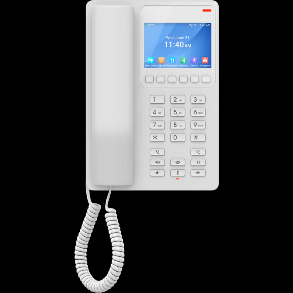 Grandstream Networks GHP630 Desktop Hotel Phone with 3.5"" Colour LCD and PoE White 487933