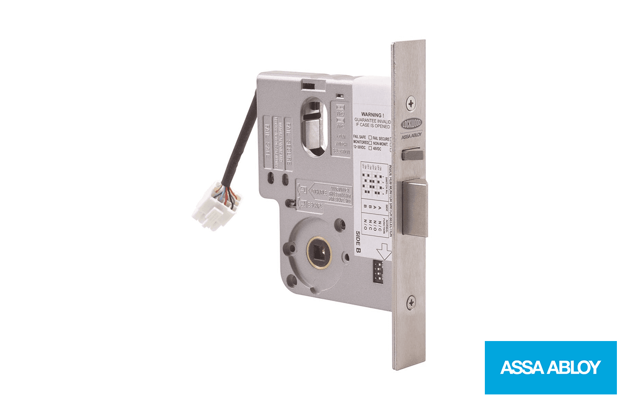 Mortice Lock - 0 Cylinder - Fail Safe/Fail Secure - Monitored L3570ELM0SC