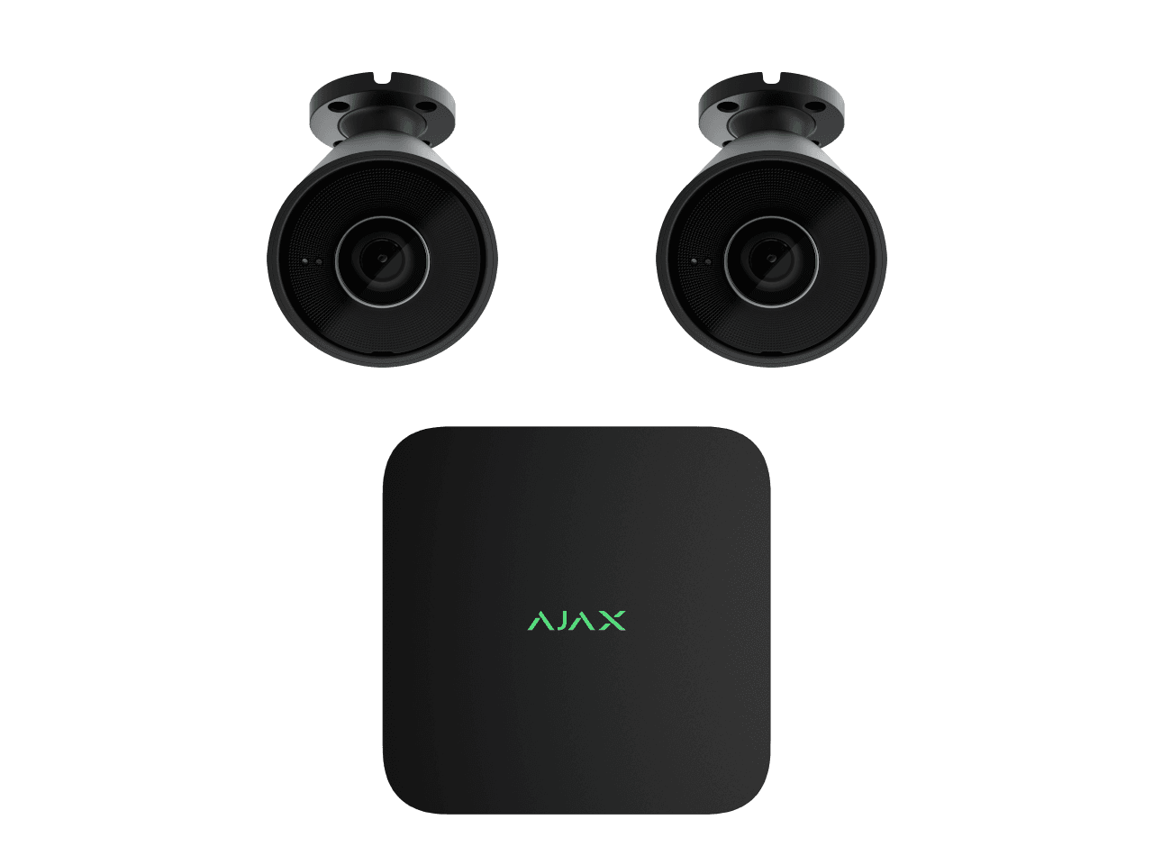 Ajax 2 x 8mp BulletCam - 8 Channel Ajax Kit (Black 4TB) 2 x 8mp BulletCam - 8 Channel Ajax Kit-BLACK-4TB