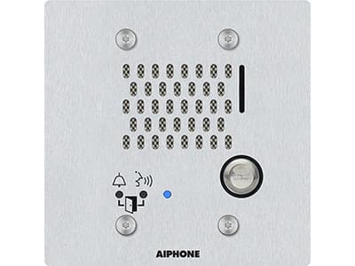 Aiphone SIP Compatible Flush Mounted IP Door Station 2-Gang Vandal Resistant Stainless Steel Cover IX-SS-2G