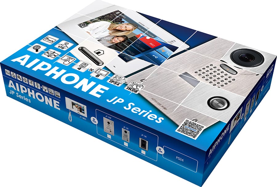 Aiphone Aiphone 7 inch Touchscreen Handset/Handsfree 4x8 Color Video Set (JP-4MED JP-DA PS2420) JPS-4AED