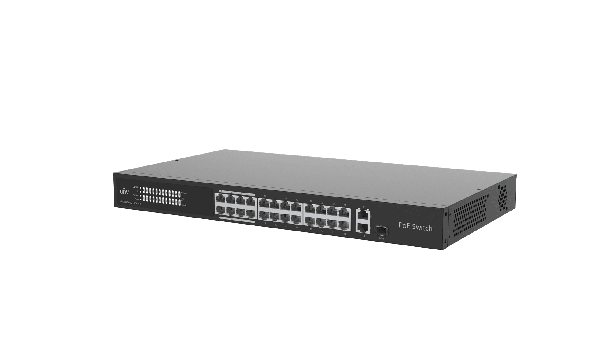 Uniview Uniview 24 Port PoE Cloud Managed Ethernet Switch NSW3000-24T1GT1GC-POE-IN