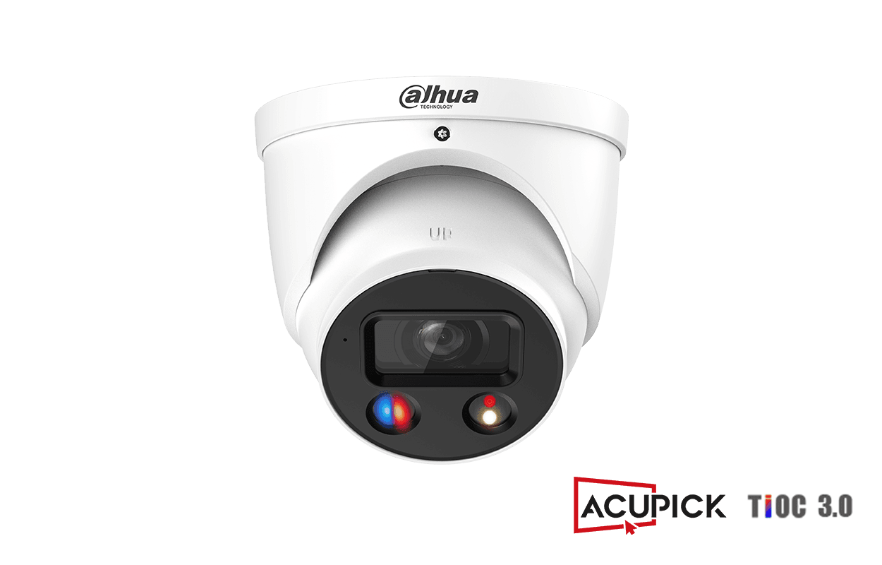 Dahua 8MP Smart Dual Illumination Active Deterrence Fixed-focal Eyeball WizSense Network Camera (Black) DH-IPC-HDW3849H-AS-PV-ANZ-S2-BLK