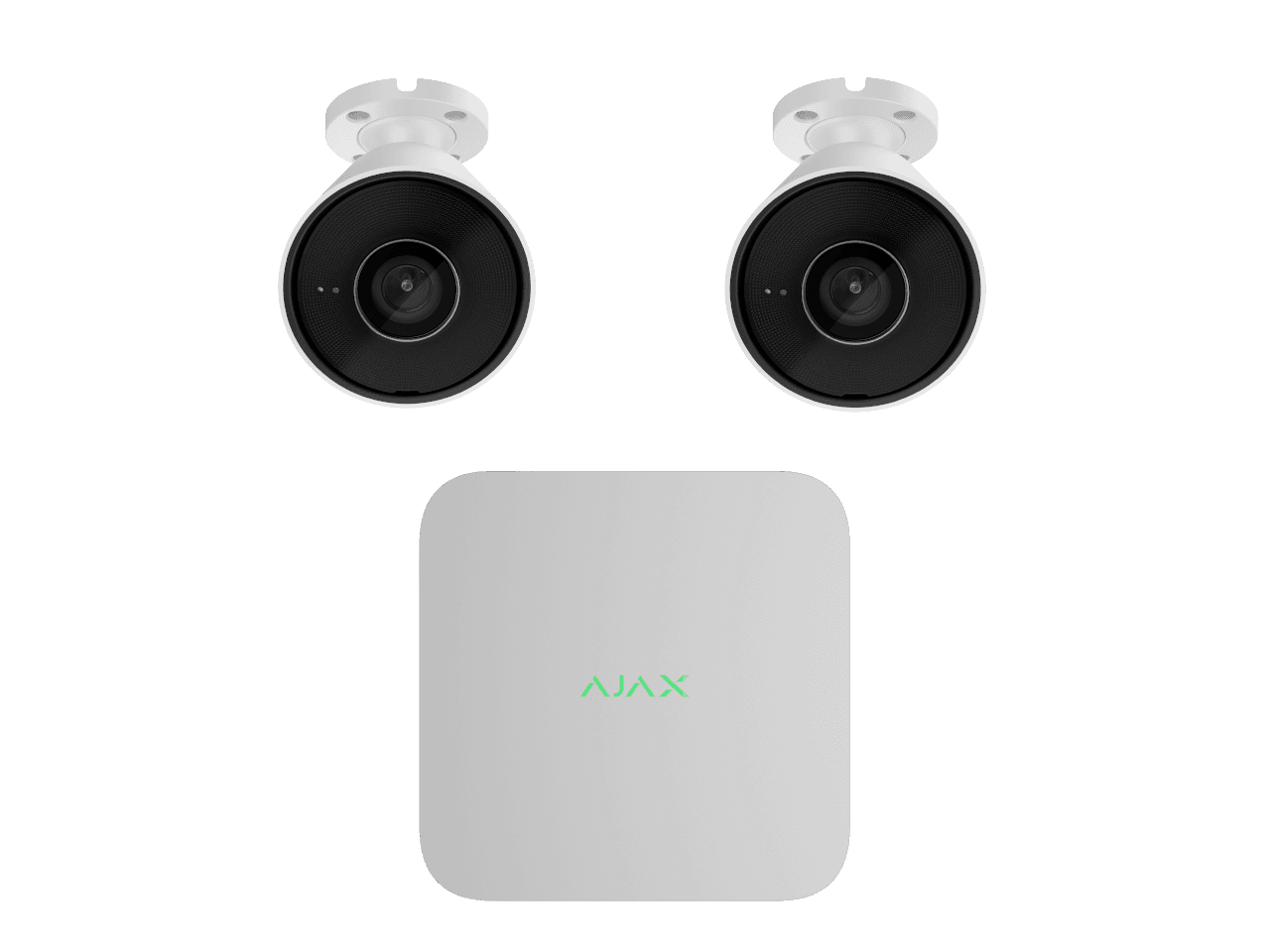 Ajax 2 x 5mp BulletCam – 8 Channel Ajax Kit (Black 8TB) 2 x 5mp BulletCam - 8 Channel Ajax Kit-BLACK-8TB