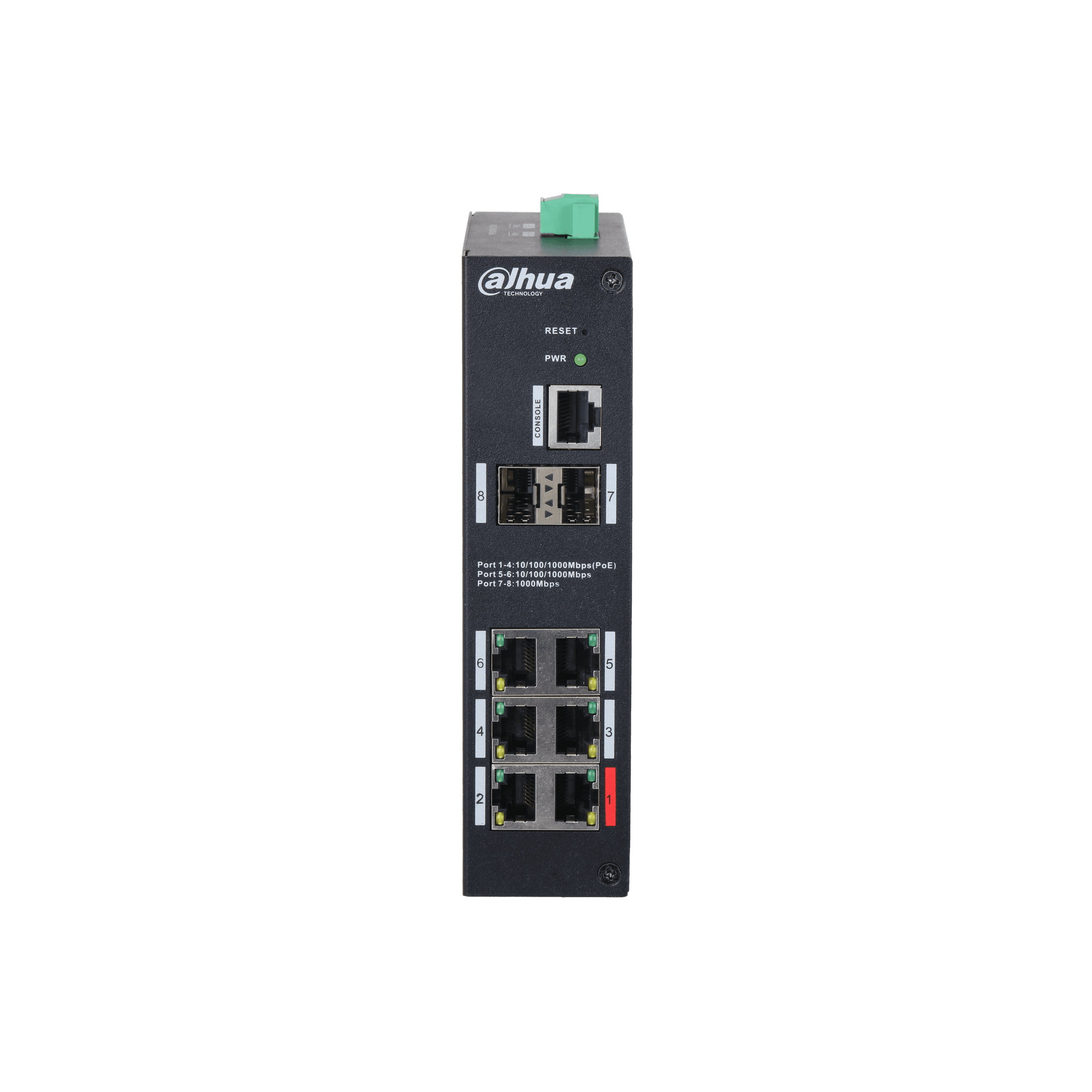 Dahua 8-Port Managed Hardened Gigabit Switch with 4-Port PoE DH-HS4208-4GT-90