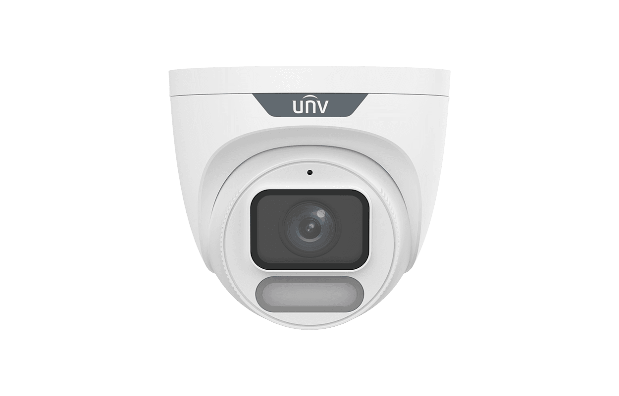 Uniview 8MP ColorHunter Wise-ISP (Owlview) Warm Light Turret Network Camera IPC3628LE-ADF40K-WP