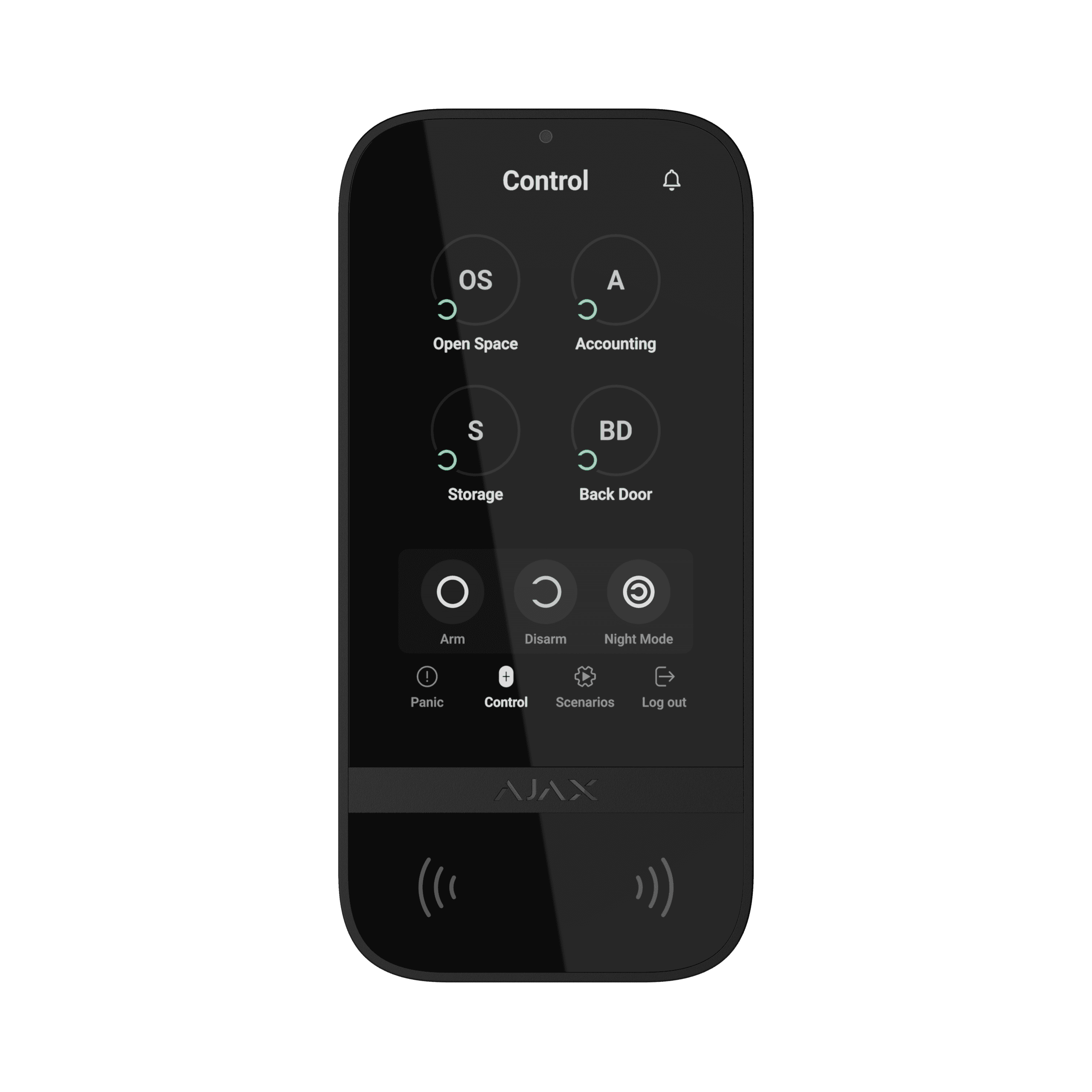 Ajax Ajax White KeyPad TouchScreen 58469 KeyPad TouchScreen White