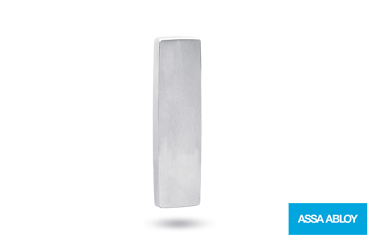Assa Abloy L1807SC EXT SQ End Plate - Satin Chrome L1807SC