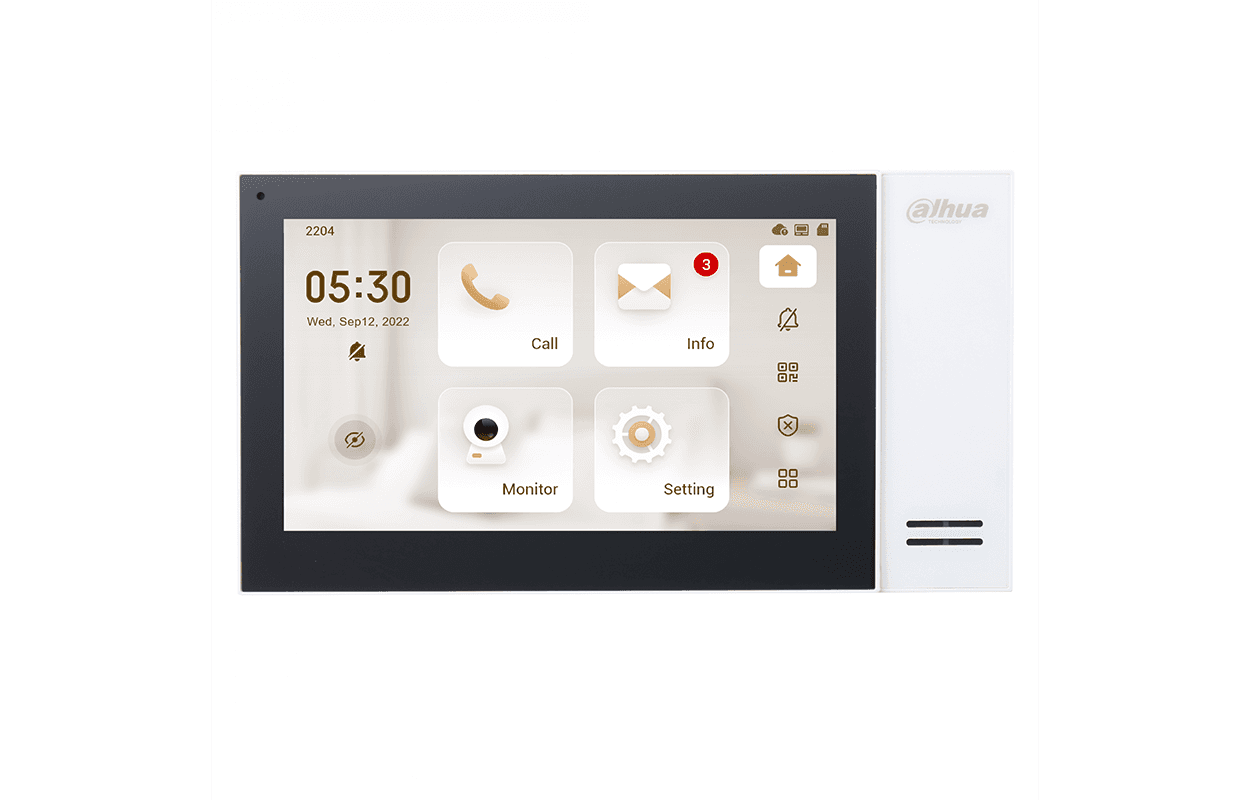 Dahua IP Indoor Monitor Black DHI-VTH2421FB-P