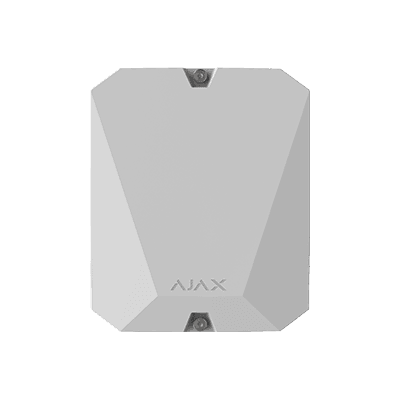 Ajax Integration module with 18 wired zones for connecting third-party detectors to Ajax security system. 30662 Multi Transmitter white