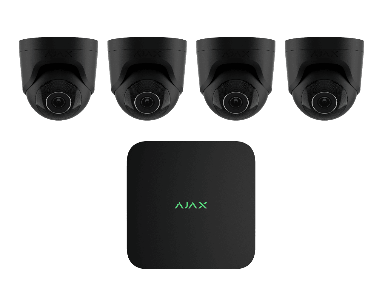 Ajax 4 x 8mp TurretCam - 16 Channel Ajax Kit (White 6TB) 4 x 8mp TurretCam - 16 Channel Ajax Kit-WHITE-6TB