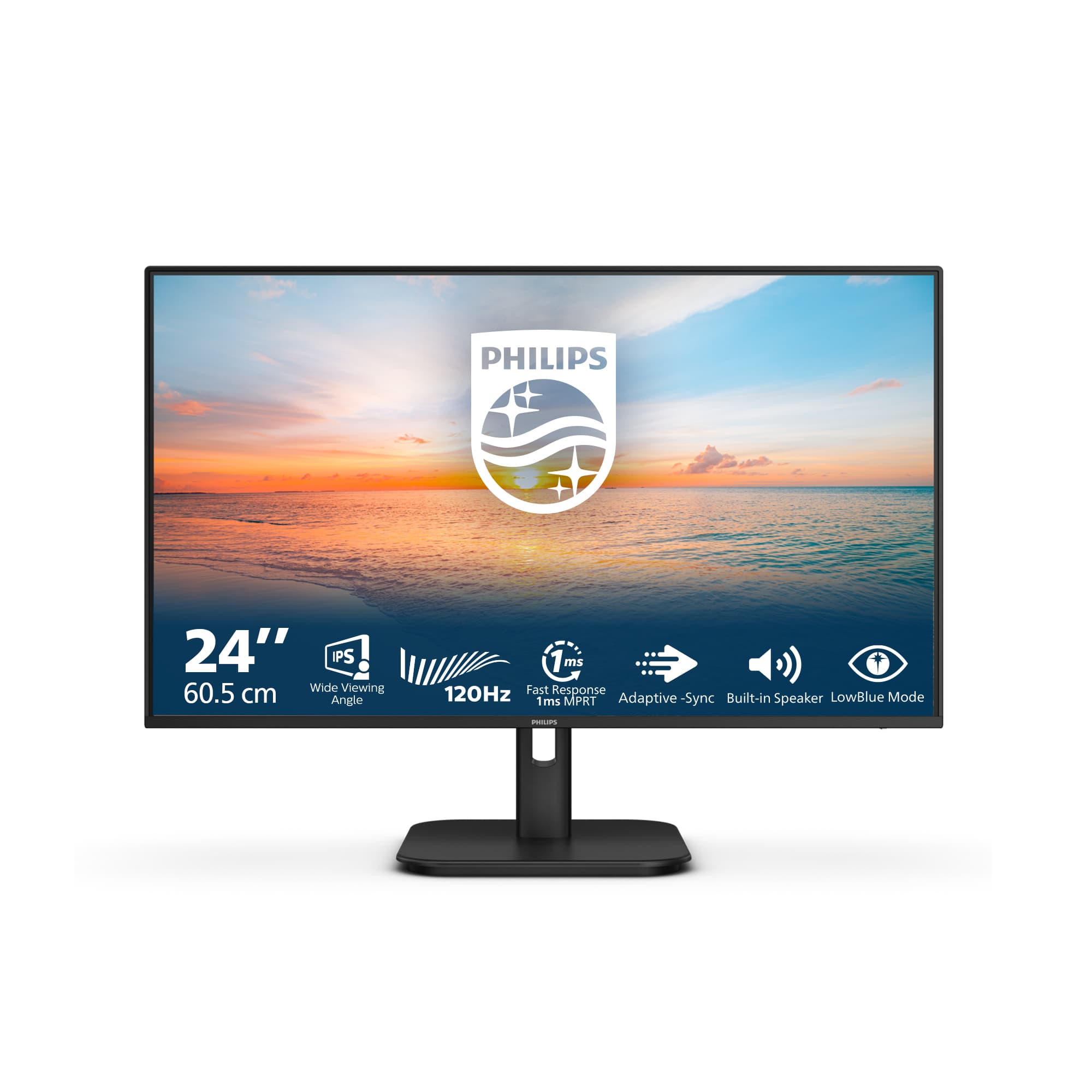PHILIPS 24E1N1200A/75 24" 16:9 1080P FHD IPS LED,100HZ,MPRT 1MS,HDMI,DP,VGA,SPKR,4YR