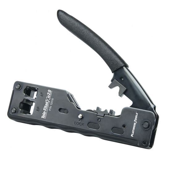 Platinum Tools PLATINUM TOOLS Tele-Titan Xg 2.0 Cat6A Crimp Tool. Crimp tool for 12516C