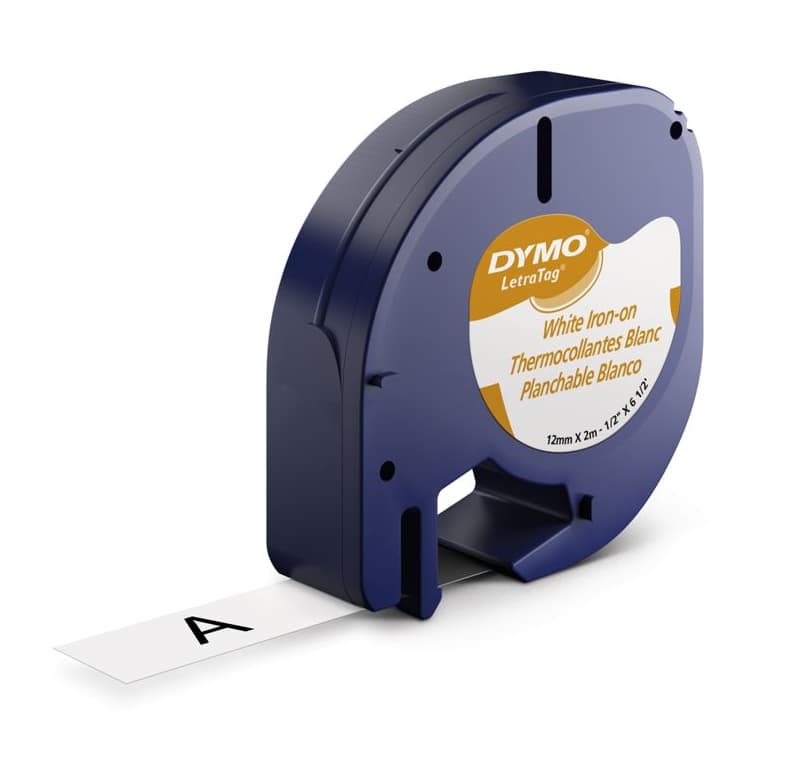 Dymo DYMO Genuine LetraTag Iron-On Labeller Tape. 19mm Black on 18771