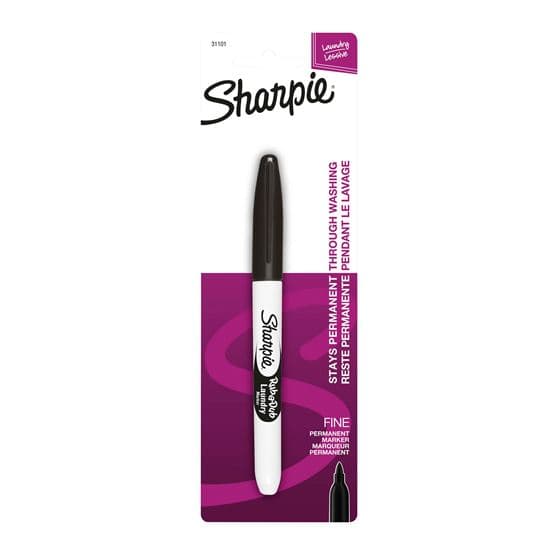 Sharpie Sharpie Black Rub-A-Dub Laundry Marker for Fabrics and Synthetics. 31101PP