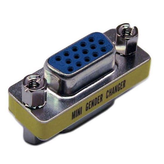 Dynamix DYNAMIX HD DB15 VGA Female/Female Mini Gender Changer A-MHD15FF