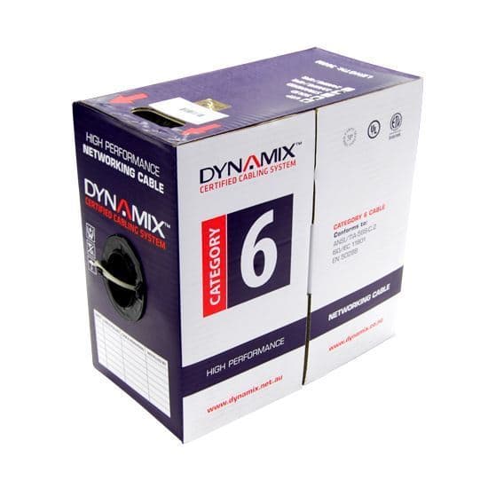 Dynamix DYNAMIX 305M Cat6 Pink UTP STRANDED Cable Roll 250MHz, 24 AWGx4P, PVC C-C6-ST-R-PINK
