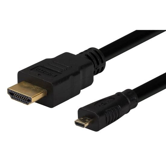 Dynamix DYNAMIX 1m HDMI to HDMI Micro Cable v1.4. Max Res: 4K@30Hz. Colour C-HDMI-MIC-1