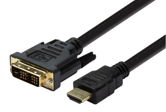 Dynamix DYNAMIX 5m HDMI Male to DVI-D Male (18+1) Cable. Single link. C-HDMIDVI-5