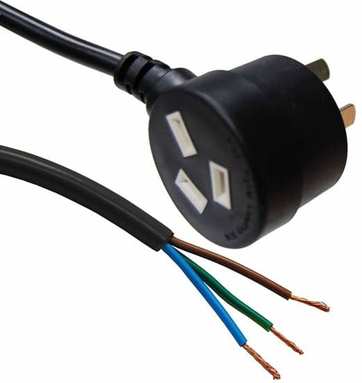 Dynamix DYNAMIX 3M 3-Pin Tapon Plug to Bare End, 3 Core 1mm Cable, Black C-PB3C10T-3