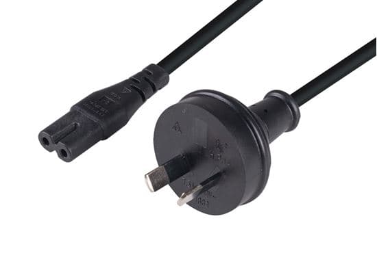 Dynamix DYNAMIX 8M 2-Pin plug to C7 Figure 8 connector. 7.5A. SAA approved C-POWERN8-8