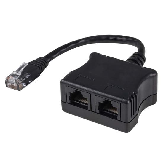 Dynamix DYNAMIX RJ45 Dual Adapter (2x Digital Ph.) with short cable C-RJ45LT5