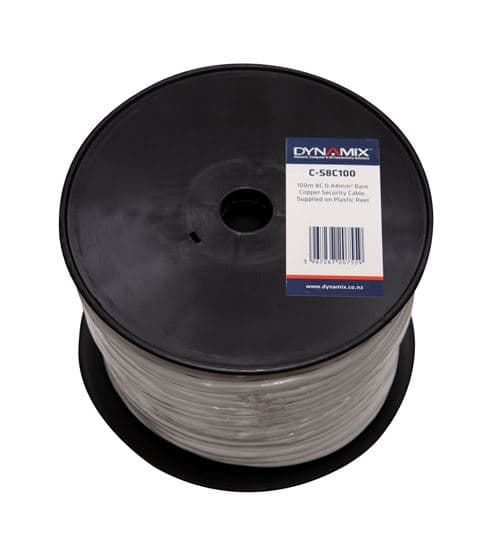Dynamix DYNAMIX 100m 8C 0.44mm Bare Copper Security Cable Supplied on Plastic C-S8C100