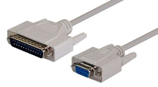 Dynamix DYNAMIX 2m PC AT Serial Printer Cable - Moulded. DB9F/DB25M C-SERAT-M