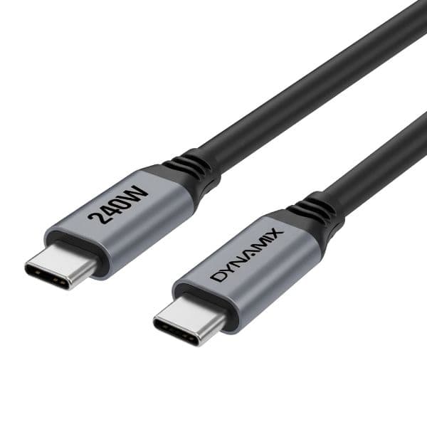Dynamix DYNAMIX 2m Premium USB 3.2 Gen 2 USB-C Cable - 240W PD Full Featured Data And Video C-U31-CCPR-2
