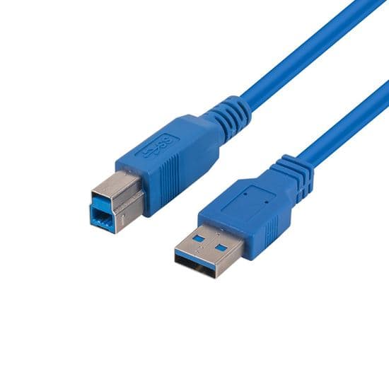 Dynamix DYNAMIX 1m USB 3.0 USB-A Male to USB-B Male Cable. Colour Blue C-U3AB-1