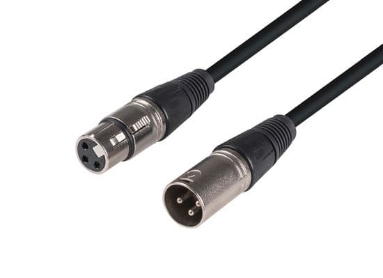 Dynamix DYNAMIX 2m XLR 3-Pin Male to Female Balanced Audio Cable C-XLR3-2