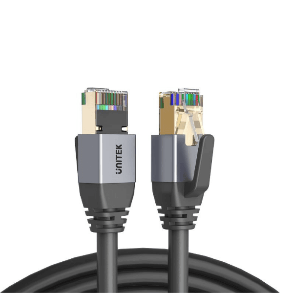 UNITEK 1.5M CAT8 Black SSTP 26AWG Patch Lead In PVC Jacket Supports 40 Gigabit Ethernet C18149AGY03-1-5M