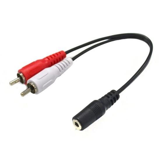 Dynamix DYNAMIX 200mm Stereo 3.5mm Female to 2 RCA Male Cable CA-2RCAM-STF