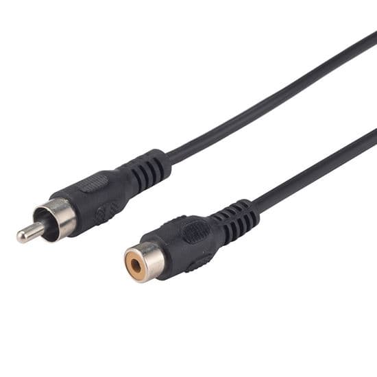 Dynamix DYNAMIX 2m RCA Plug to Socket Extension Cable, 30AWG. CA-RCA-MF2