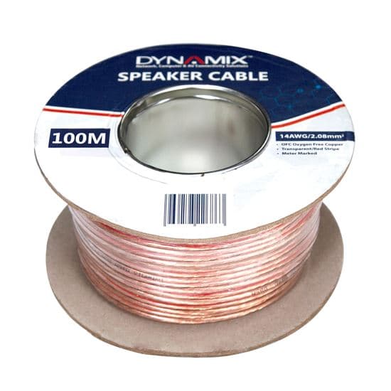 Dynamix DYNAMIX 50m 14AWG/2.08mm Speaker Cable, OFC 42/0.25BCx2C, CA-SPK14-50