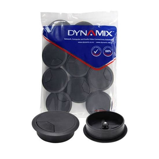 Dynamix DYNAMIX 60mm Round Desk Grommet. Easily & Neatly Store your Power, CG60BK-10