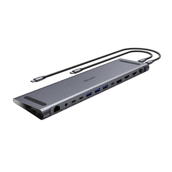 Unitek UNITEK 13-in-1 Multi-Port Triple 4K KVM Docking Station with USB-C D1106A