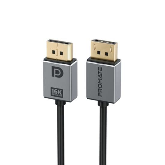 Promate PROMATE 2m 2.0 DisplayPort Cable. Supports HD up to 16K@60Hz. DPLINK-16K