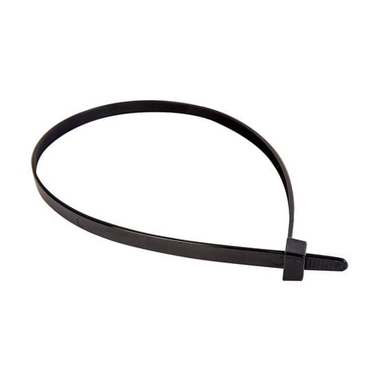 Dynamix 3.6 x 300mm UV Black Cable Ties Pack of 100 180N/18.3kgs DY3003B