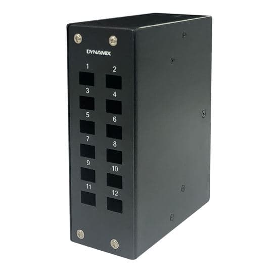 Dynamix DYNAMIX 12 Port DIN Rail Fibre Enclosure LC Duplex / SC Simplex. FD01SP-12